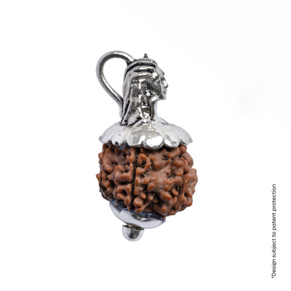 Adiyogi Pendant (6 Mukhi Nepali Rudraksha)