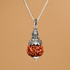 Kartikeya Pendant with 6 Mukhi Nepali Rudraksha