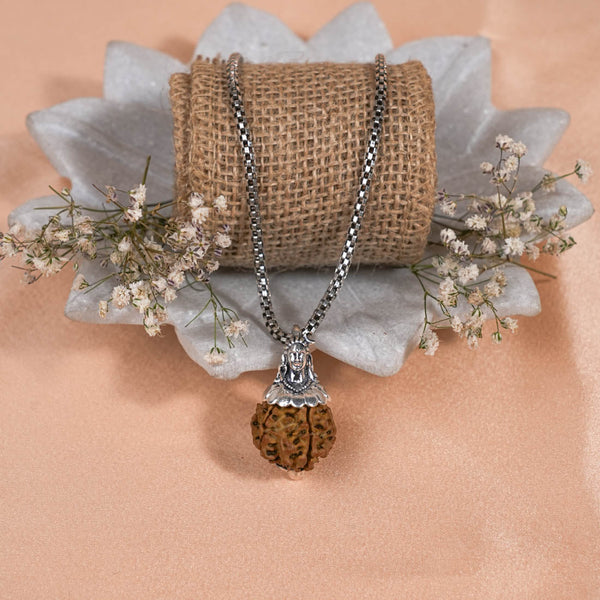 Adiyogi Pendant (8 Mukhi NepaliRudraksha)