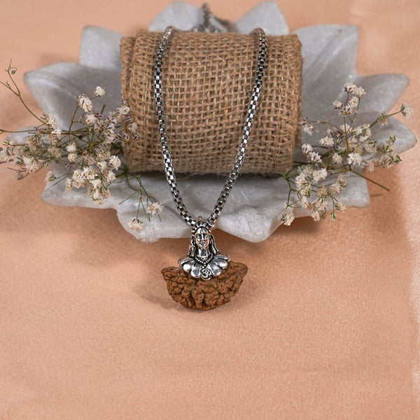 Adiyogi Pendant 1 Mukhi Rudraksha