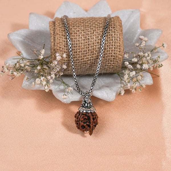 Adiyogi Pendant (Ganesh Mukhi Nepali Rudraksha)