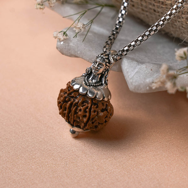 Adiyogi Pendant (12 Mukhi Nepali Rudraksha)