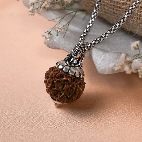 Adiyogi Pendant (11 Mukhi Nepali Rudraksha)
