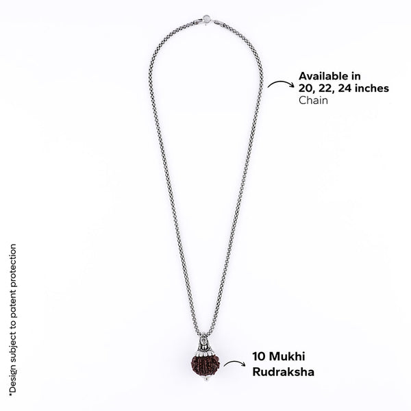 Adiyogi Pendant (10 Mukhi Nepali Rudraksha)
