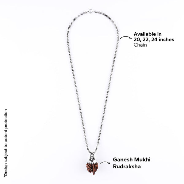 Adiyogi Pendant (Ganesh Mukhi Nepali Rudraksha)