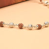 Rudraksha With CNC Silver Beads Spiritual Mala