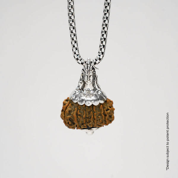 Adiyogi Pendant (12 Mukhi Nepali Rudraksha)