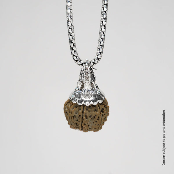 Adiyogi Pendant (8 Mukhi NepaliRudraksha)