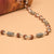 Rudraksha With Cylindrical Silver Beads Mala