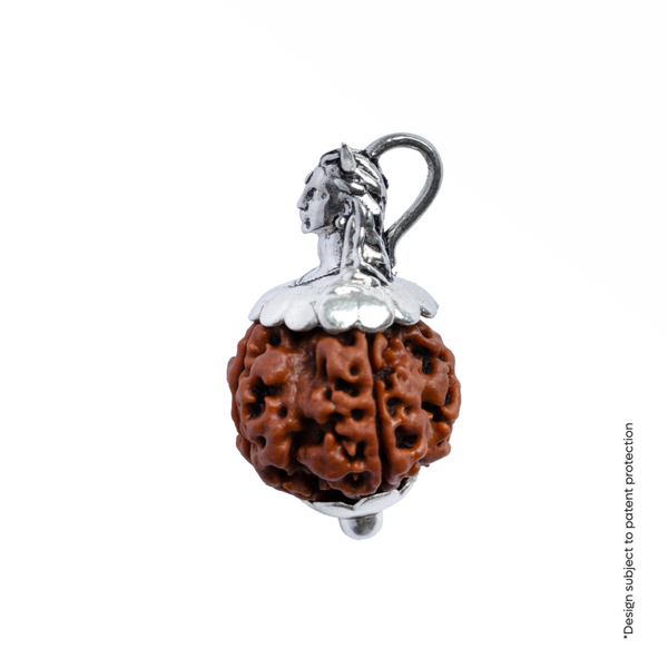 Adiyogi Pendant (4 Mukhi Nepali Rudraksha)