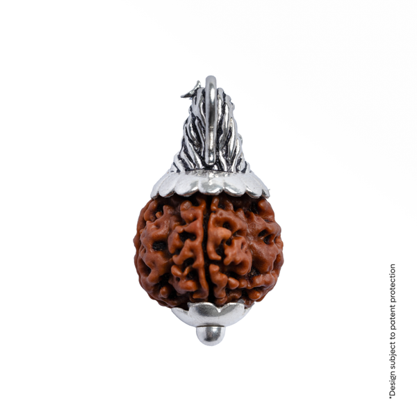 Adiyogi Pendant (4 Mukhi Nepali Rudraksha)