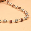 Rudraksha With Round Silver Beads Mala