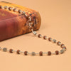 Rudraksha With Square Silver Beads Mala