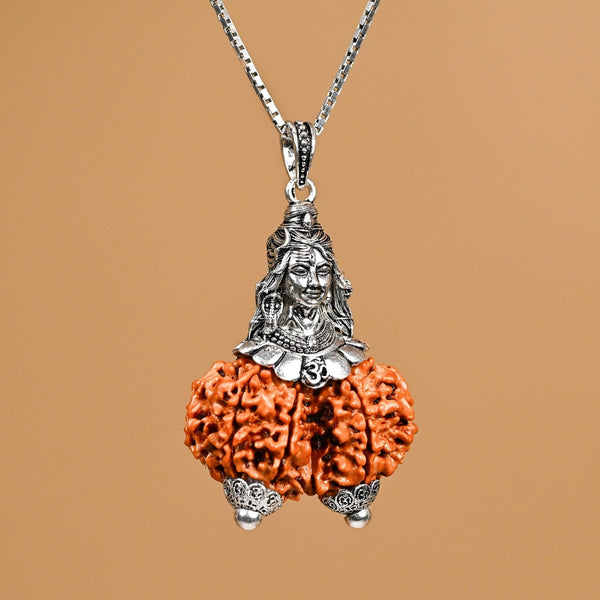 Gaurishankar Pendant with Gaurishankar Nepali Rudraksha
